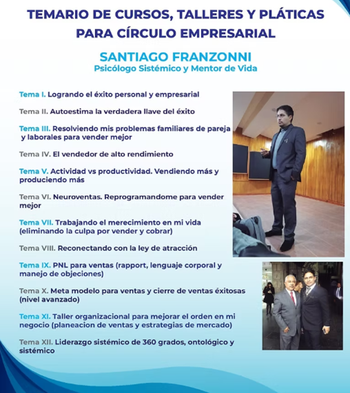 Temario del Taller Empresarial - Parte 1